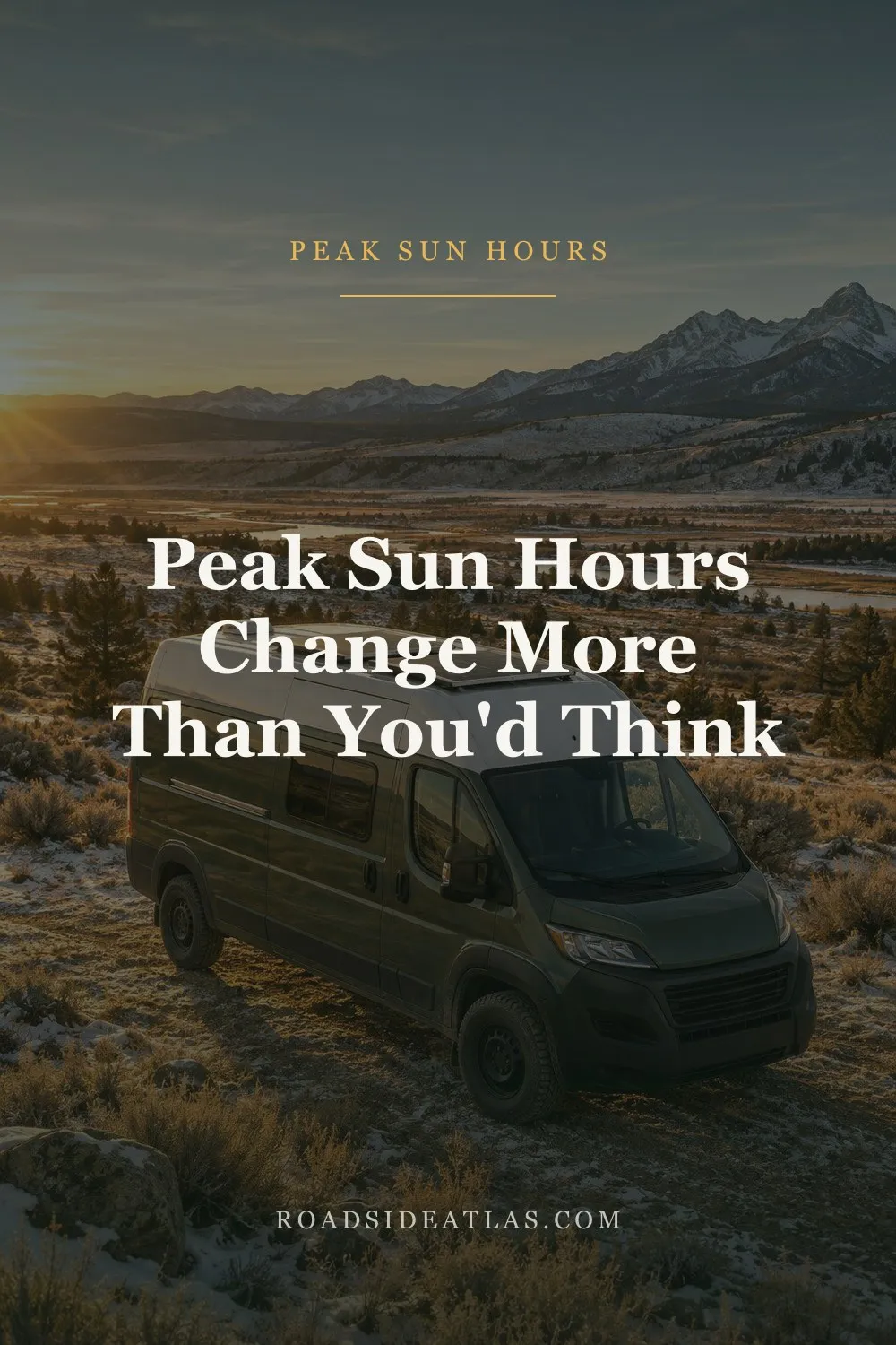 Peak Sun Hours Change More Than You'd Think